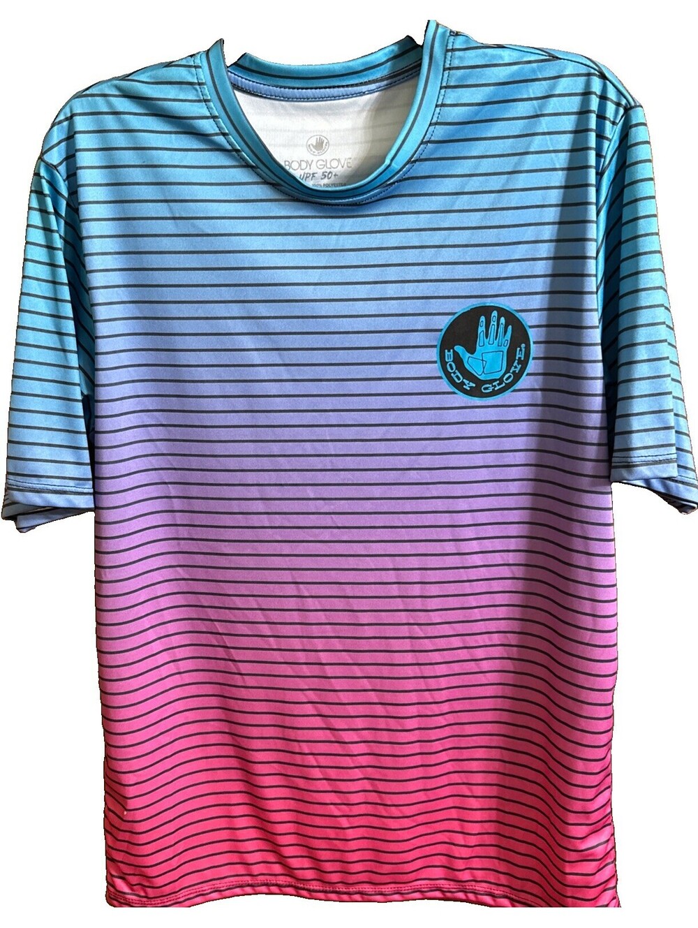 Body Glove Short Sleeve Shirt Surfer Blue 50 UPF Men's Size- M
